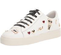KARL LAGERFELD Matite per Gatti, Scarpe da Ginnastica Donna, Bianco Brillante, 37 EU