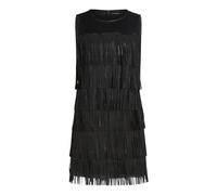 Karl Lagerfeld - Mini Abito con Frange - - Dresses - Donna - Nero - S