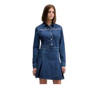 Karl Lagerfeld - Mini Abito Svasato in Denim - - Dresses - Donna - Blu - XS