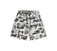 Karl Lagerfeld Pantaloncini da bagno nero / bianco Uomo Karl Lagerfeld L