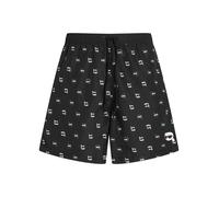 Karl Lagerfeld Pantaloncini da bagno nero / bianco Uomo Karl Lagerfeld XS