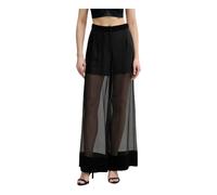 Karl Lagerfeld - Pantaloni a gamba larga - - Trousers - Donna - Nero - XS