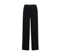 Karl Lagerfeld pantaloni gamba larga con pinces nero