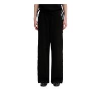 Karl Lagerfeld - Pantaloni Larghi con Dettagli in Pizzo - - Trousers - Donna - Nero - M