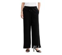 Karl Lagerfeld - Pantaloni Larghi con Firma Ricamata - - Trousers - Donna - Nero - M
