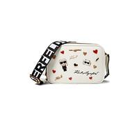 Karl Lagerfeld Paris Maybelle Crossbody, Multicolore e bianco., Taglia unica
