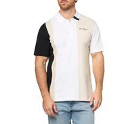 KARL LAGERFELD Paris - Polo da uomo a maniche corte con colletto, Bianco/nero, XX-Large
