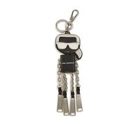 Karl Lagerfeld Portachiavi 'Ikon Karl' nero / argento / bianco Uomo Karl Lagerfeld One Size nero / argento / bianco
