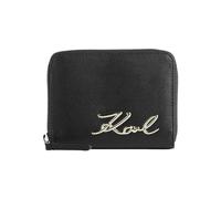 KARL LAGERFELD Portafoglio Logo K/Signature Oro Colore Nero, Nero , 14 x 9 x 2 cm, Casual