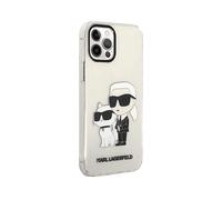 KARL LAGERFELD Protettiva KLHCP12MHNKCTGT Cover per Apple iPhone 12/12 Pro, Trasparente
