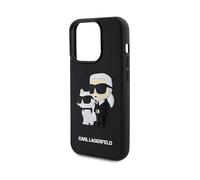 KARL LAGERFELD Protettiva KLHCP13L3DRKCNK Cover per Apple iPhone 13 Pro, Nero