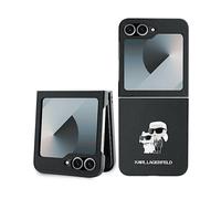 Karl Lagerfeld Custodia PU Saffiano Karl & Choupette Nero - Galaxy Z Flip6