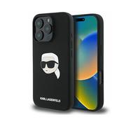 KARL LAGERFELD Protettiva KLHMP16LSKHPPLK Cover per Apple iPhone 16 Pro, Nero