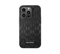 KARL LAGERFELD PU saffiano monogram COVER per Apple iPhone 14 Pro, Nero
