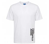 Karl Lagerfeld - Reg Vertical Logo T-Shirt - - Tops - Uomo - Bianco - M