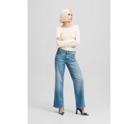 KARL LAGERFELD JEANS, Donna, Denim Rilassato A Vita Media Con Spacco, Gamba Rilassata, Blu, 2932