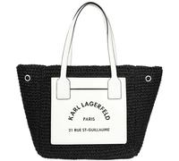 Karl Lagerfeld Rsg Raffia Borse A Spalla In Carta Intrecciate Da Donna In Nero