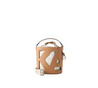 KARL LAGERFELD Sac Seau Ikon Monogramme Crème, Beige, Taille unique