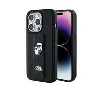 Custodia per iPhone 14 Pro Karl Lagerfeld Gripstand Saffiano Karl & Choupette Pi