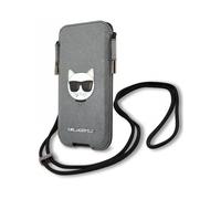 Karl Lagerfeld Saffiano Ikonik Choupette Head Hardcase KLHCP12LOPHCHG - Grigio