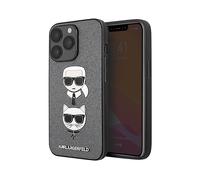 KARL LAGERFELD Saffiano karl & choupette COVER per Apple iPhone 13 Pro, Grigio