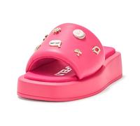 KARL LAGERFELD Sandali da donna Opal Macaron con plateau e spilli, Rosa caldo, 8.5