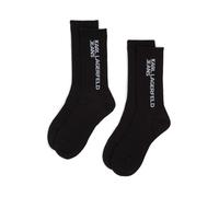 Karl Lagerfeld - Set di calzini Essential Logo (confezione da 2) - - Underwear - Donna - Nero - ONE SIZE