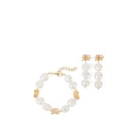 Karl Lagerfeld Set di gioielli 'AUTOGRAPH PEARLS' oro / bianco Donna Karl Lagerfeld One Size oro / bianco