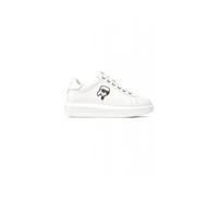 Karl Lagerfeld, ,Shoes ,Donna ,Bianco ,41 EU Kapri Leather Sneakers