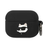 Karl Lagerfeld Silicone NFT Choupette Head 3D custodia AirPods Pro, nero