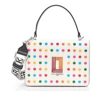 KARL LAGERFELD Simone Crossbody, Cross-Body Donna, White MLTI, Taglia Unica