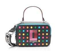 KARL LAGERFELD Simone Studded Camera Crossbody, Cross Body Donna, Multicolore, Nero, One Size