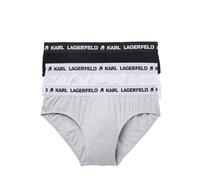 Karl Lagerfeld Slip grigio / nero / bianco Uomo - Premium - Biancheria e abbigliamento da mare - Intimo - Mutande - Slip Karl Lagerfeld M
