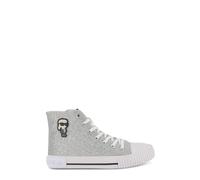 Karl Lagerfeld sneakers in tela glitterata bambina argento