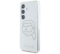 Karl Lagerfeld Strass Karl Head Logo Custodia per Samsung Galaxy S25 trasparente - Nouvo