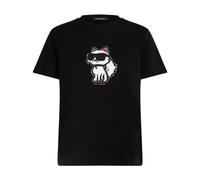 Karl Lagerfeld - T-Shirt a Maniche Corte Choupette - - Tops - Donna - Nero - XS