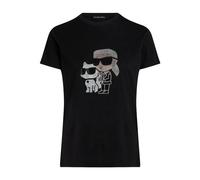 Karl Lagerfeld - T-shirt Basic - - Tops - Donna - Nero - S