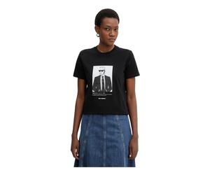 Karl Lagerfeld - T-shirt con Ritratto - - Tops - Donna - Nero - L