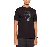 Karl Lagerfeld - T-Shirt Girocollo - - Tops - Uomo - Nero - S