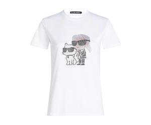 Karl Lagerfeld - T-shirt Ikon Rs - - Tops - Donna - Bianco - L