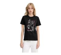 Karl Lagerfeld - T-shirt Serie - - Tops - Donna - Nero - M