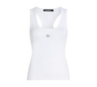 Karl Lagerfeld - K/Autograph Ribbed Tank Top - - Tops - Donna - Bianco - XL