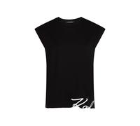 Karl Lagerfeld Top nero / bianco Donna - Abbigliamento - Taglie comode - Maglie e top - Top Karl Lagerfeld S