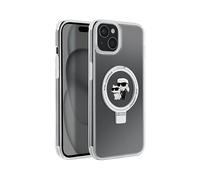 Karl Lagerfeld, Cover per iPhone 15 Plus TPU Ring Stand Karl e Choupette