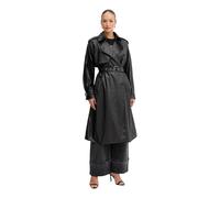 Karl Lagerfeld - Trench in Ecopelle Perforata - - Coats - Donna - Nero - L