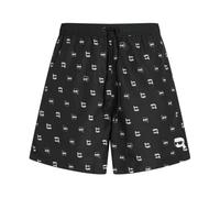 KARL LAGERFELD Uomo Ikon Dot All Over Print Medium Boardshort Stampa integrale Karl Dot Black XS