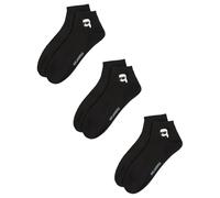 Karl Lagerfeld Uomo Ikon Sneaker Sock (3 Pack) Black 39-42