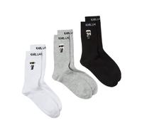 Karl Lagerfeld Uomo K/Ikonik 2.0 Socks (3 Pack) Black/White/Grey 35-38