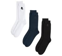 Karl Lagerfeld Uomo K/Kameo Logo Sock (3 Pack) Black/Blue/White 39-42