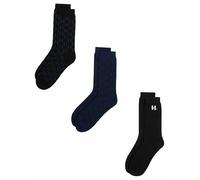 KARL LAGERFELD Uomo K/Monogram Logo Sock (3 Pack)